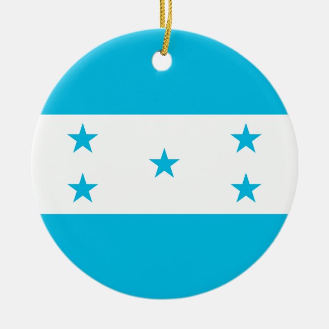 Ornament med flagga Honduras (Framsidan)