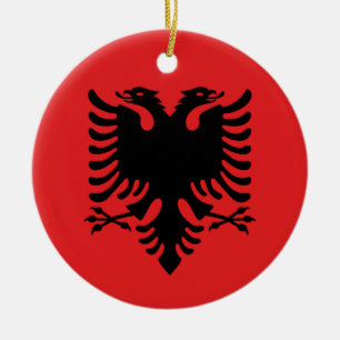 Ornament med flagga i Albanien