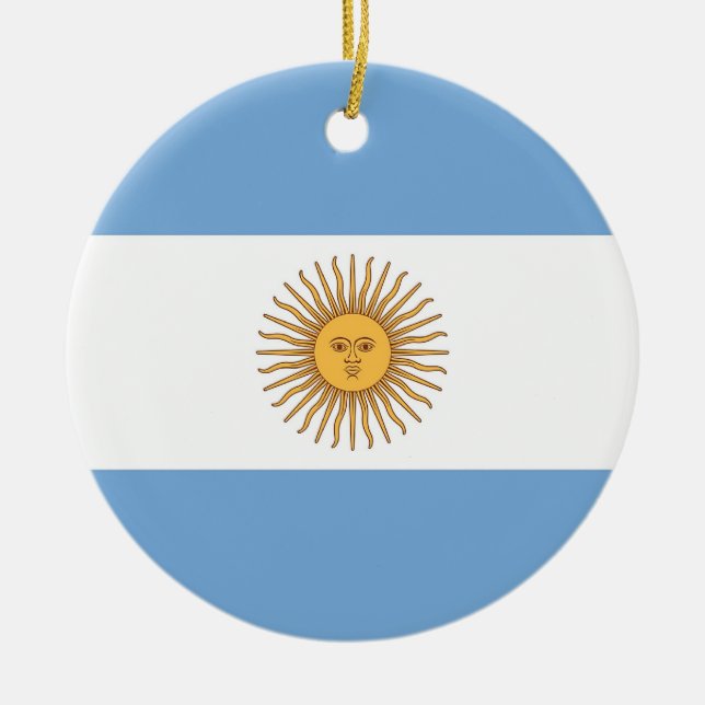 Ornament med flagga i Argentina (Framsidan)