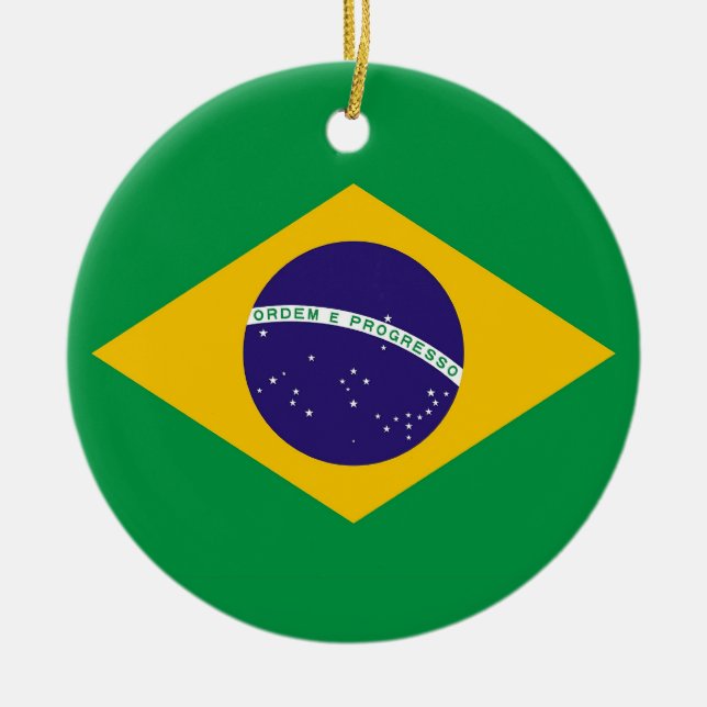Ornament med flagga i Brasilien (Framsidan)