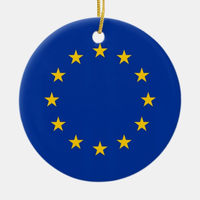 Ornament med flagga i Europeiska unionen (Framsidan)