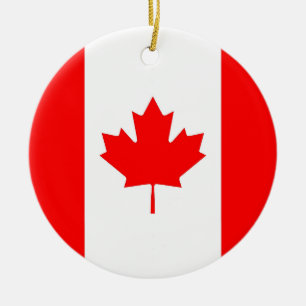 Ornament med flagga i Kanada