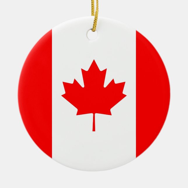 Ornament med flagga i Kanada (Framsidan)