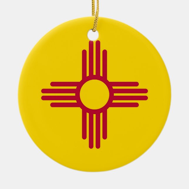 Ornament med flagga i New mexico (Framsidan)