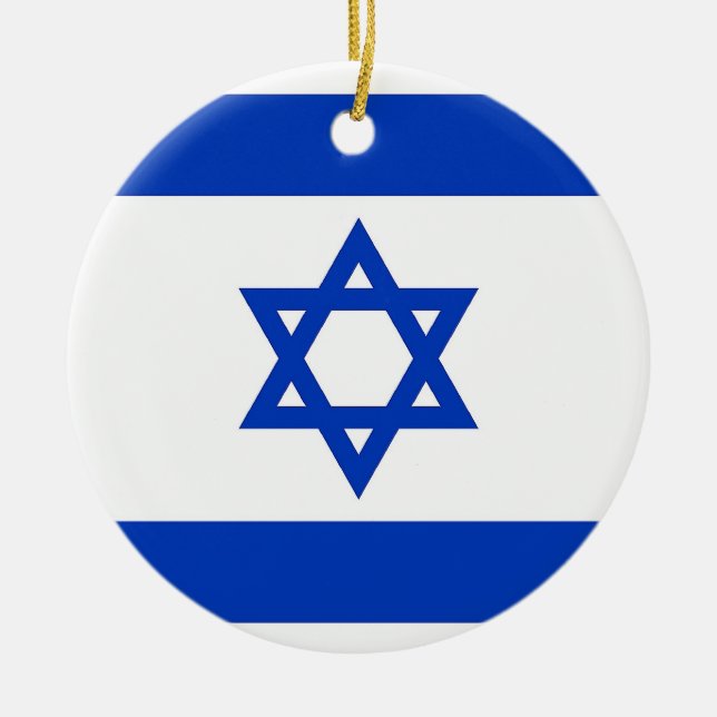 Ornament med flagga Israel (Framsidan)