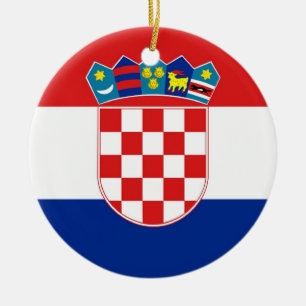 Ornament med flagga Kroatien