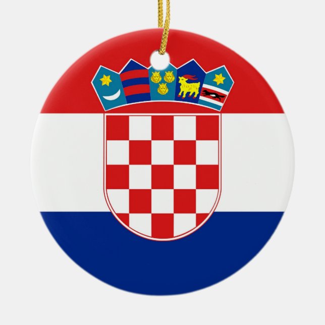 Ornament med flagga Kroatien (Framsidan)