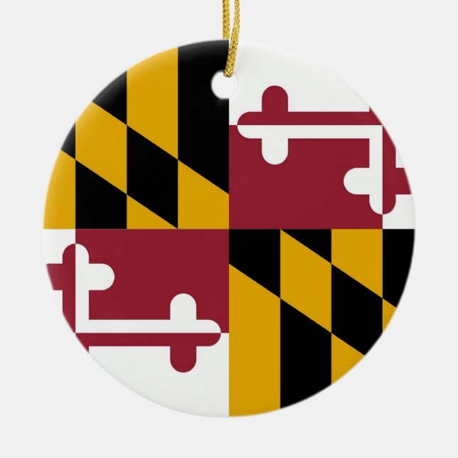Ornament med flagga Maryland (Framsidan)