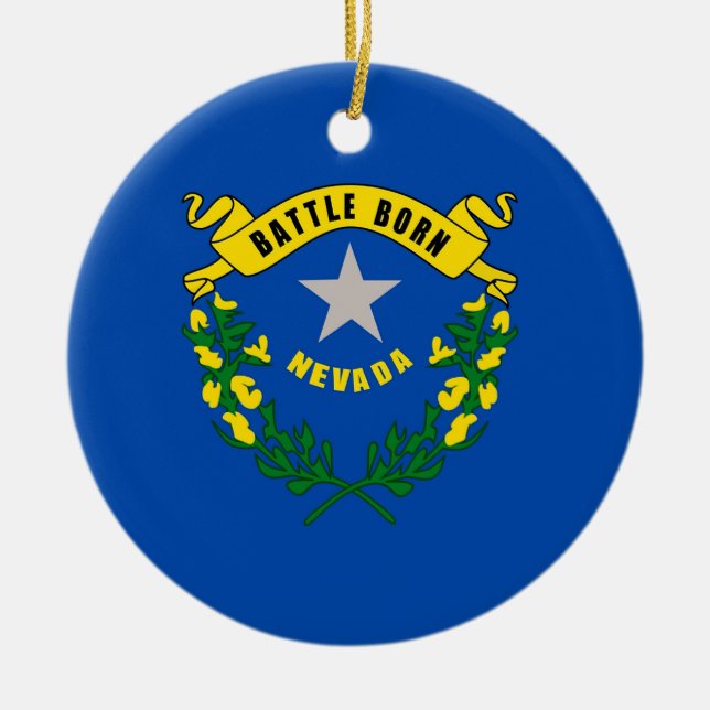 Ornament med flagga Nevada (Framsidan)