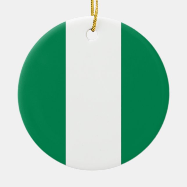 Ornament med flagga Nigeria (Framsidan)