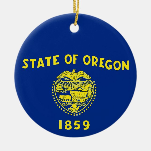 Ornament med flagga Oregon (Framsidan)