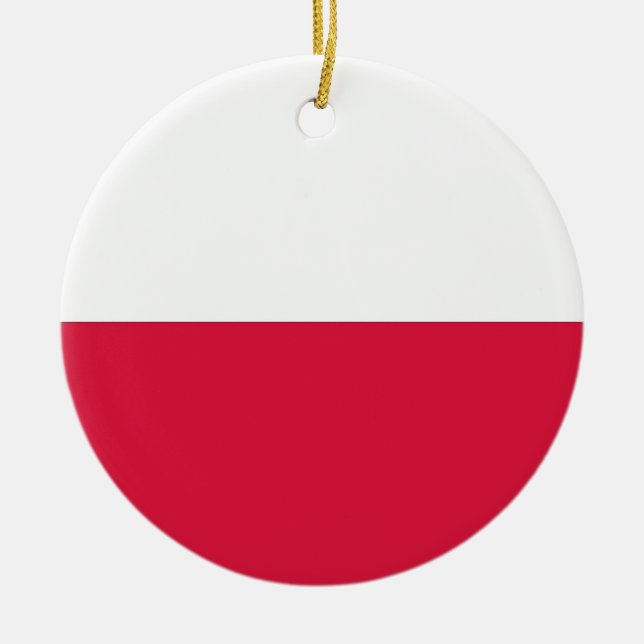 Ornament med flagga Polen (Framsidan)