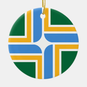 Ornament med flagga Portland, Oregon, USA