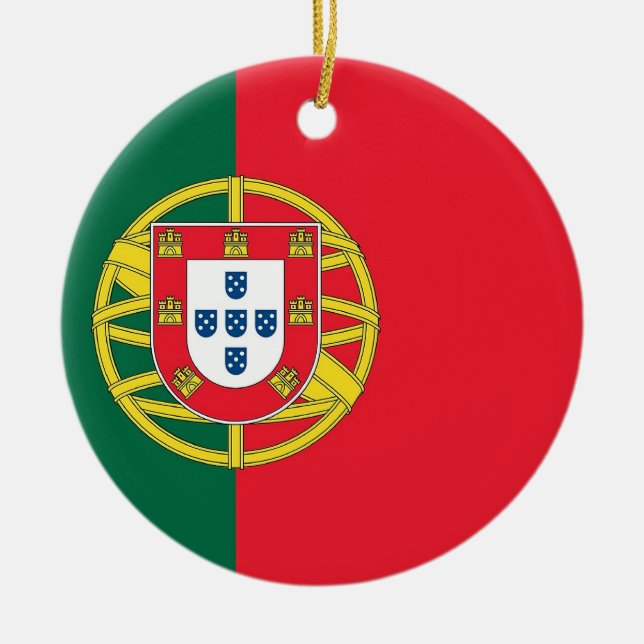 Ornament med flagga Portugal (Framsidan)