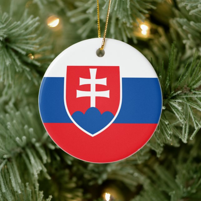 Ornament med flagga Slovakien (Träd)