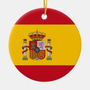 Ornament med flagga Spanien
