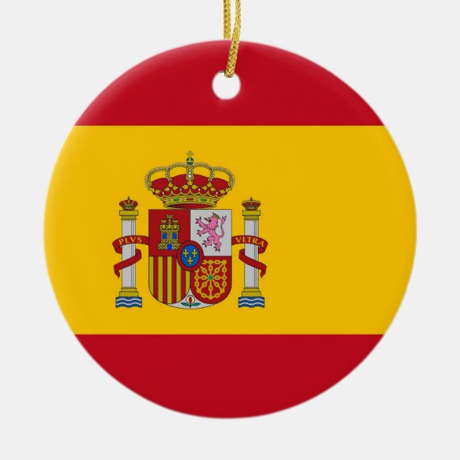 Ornament med flagga Spanien (Framsidan)