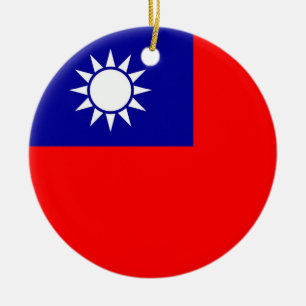 Ornament med flagga Taiwan