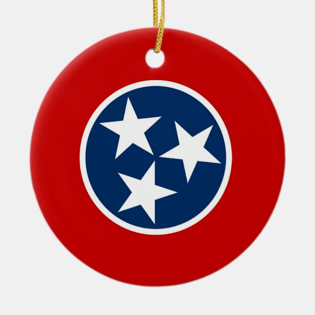 Ornament med flagga Tennessee (Framsidan)