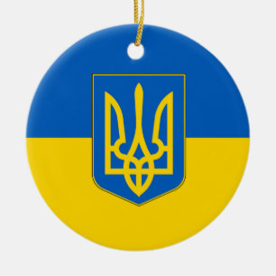 Ornament med flagga Ukraina