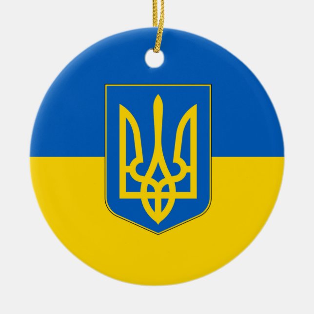 Ornament med flagga Ukraina (Framsidan)