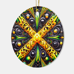 Ornament med Jamaican Färg Design
