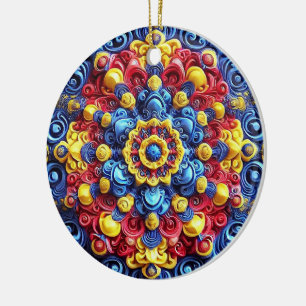 Ornament med rumänsk Färg design