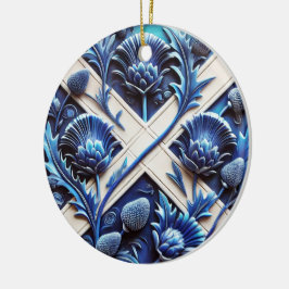 Ornament med Scottish Thistles Design