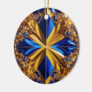 Ornament med Sverige Färg Design