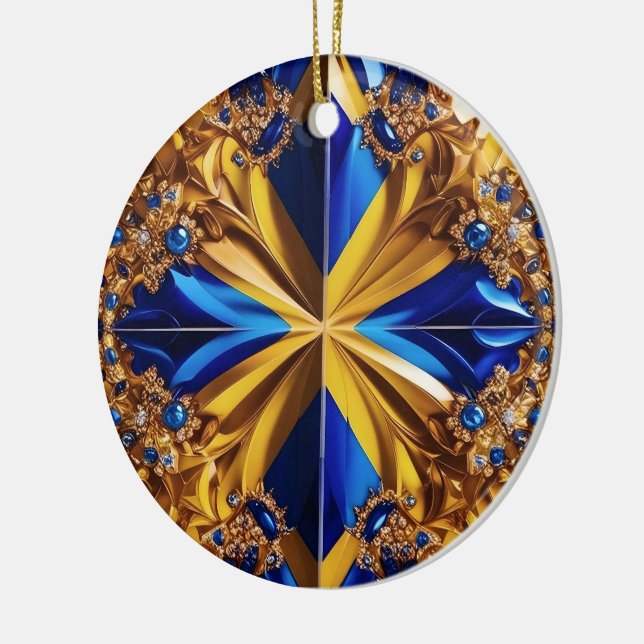 Ornament med Sverige Färg Design (Vänster)
