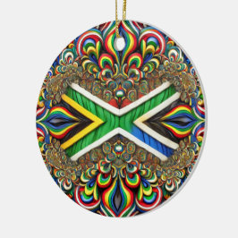 Ornament med sydafrikanska Färg design