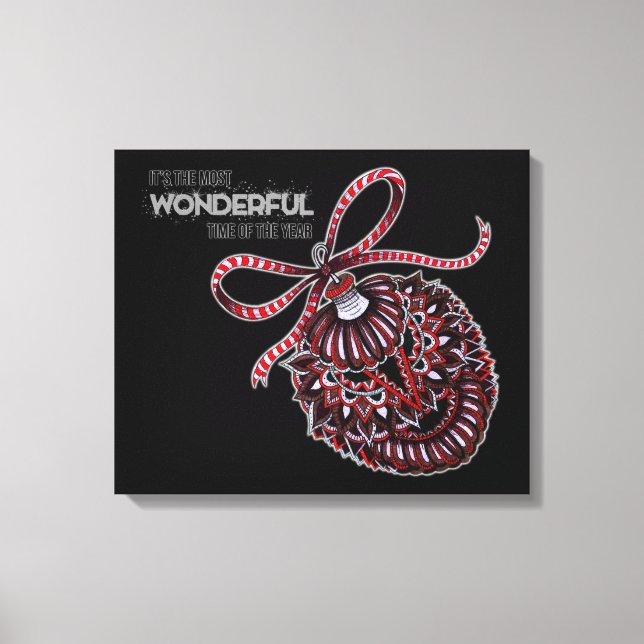 Ornament med text canvastryck (Framsida)