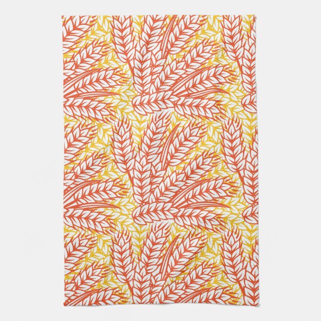 Ornament med vetet öron kökshandduk (Vertikal)