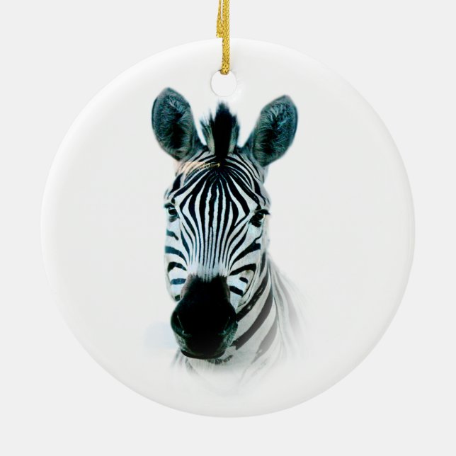 Ornament med zebrahuvud porträtt (Baksidan)