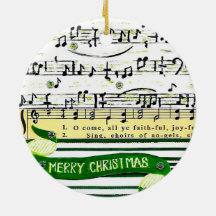 Ornament musik noter Julgran