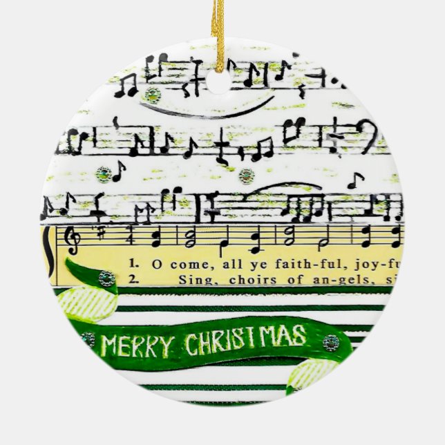 Ornament musik noter Julgran (Baksidan)