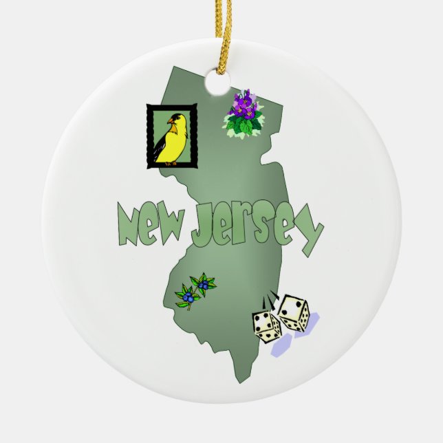 Ornament new jersey Julgran (Framsidan)
