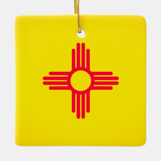 Ornament new mexico Statlig flagga (Framsida)