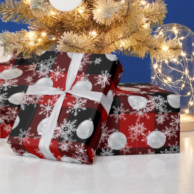 Ornament och Snöflingor på inläggen Presentpapper (Helgdagar)