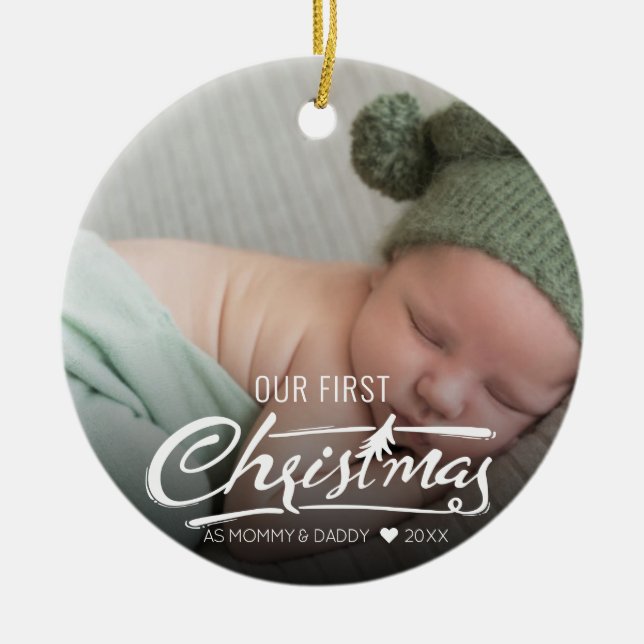 Ornament Our first Christmas as mom and dad Baby p (Framsidan)