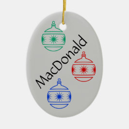 Ornament - Oval - Juldekorationer