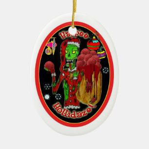ornament_oval julzombie julgransprydnad keramik