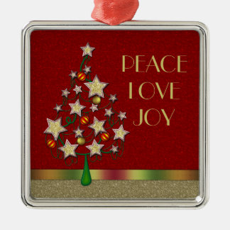 Ornament på Star Julgran Silver