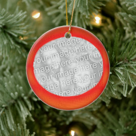 Ornament - Personalize Red boll (bak)