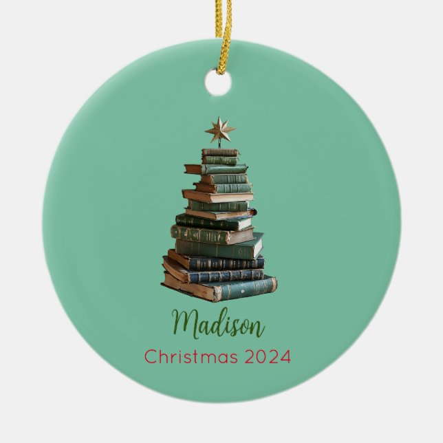 Ornament personlig Bok Julgran (Framsidan)
