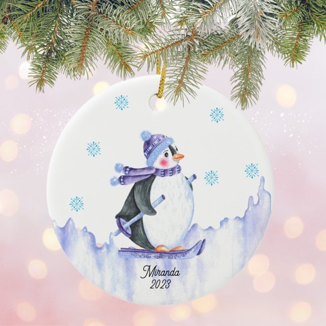 Ornament Personlig Penguin (Skapare uppladdad)
