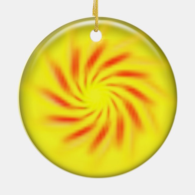 Ornament - Pinjul inuti 3d-Gulten Boll (Baksidan)