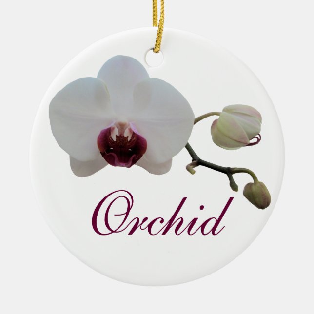 Ornament - Ruby-Lipping White Orchid (Framsidan)
