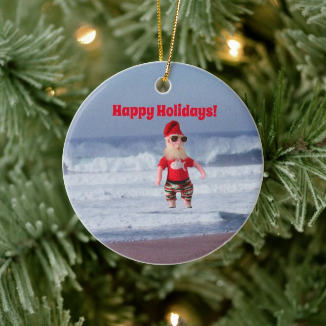 Ornament - Santa in the Surf (Träd)
