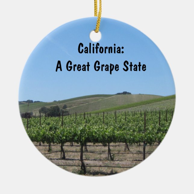 Ornament: Scenia Paso Robles Vineyard Julgransprydnad Keramik (Framsidan)